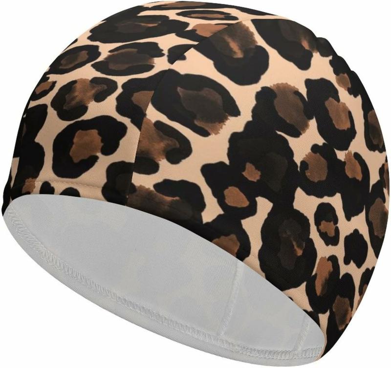 Schwimmhauben |  Schwimmhaube für Wassersport, Schwimmkappe, Badekappe für Kinder, Männer, Jungen und Mädchen Schwimmhauben Leopard-1